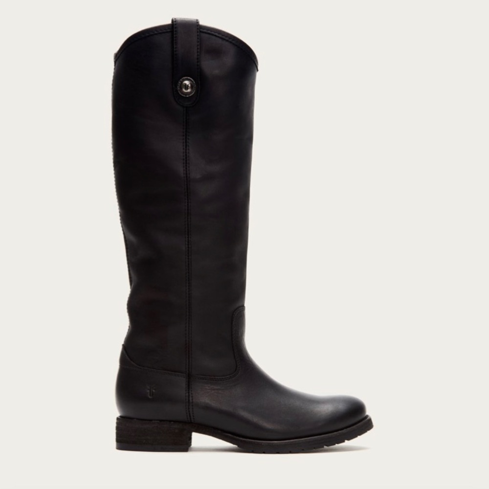 FRYE riding sleek black boots